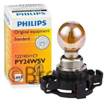 2x Philips PY24W 12274SV SV+ Silvervision Blinkerlampe PGU20/4 12V 24W