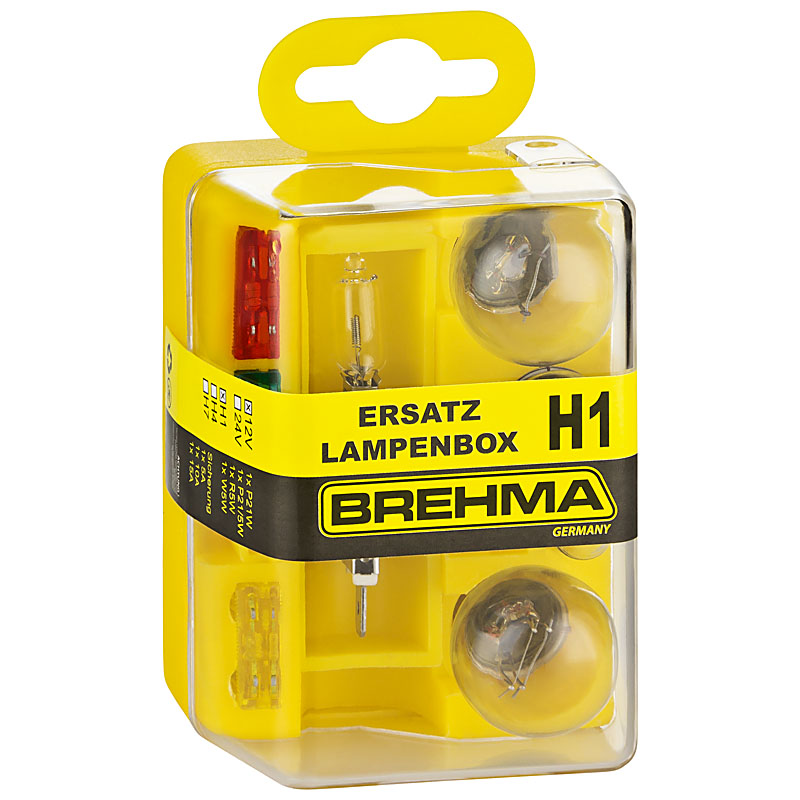 BREHMA H1 Ersatzlampenkasten Ersatzlampenbox Ersatzlampenset 12V 8teilig