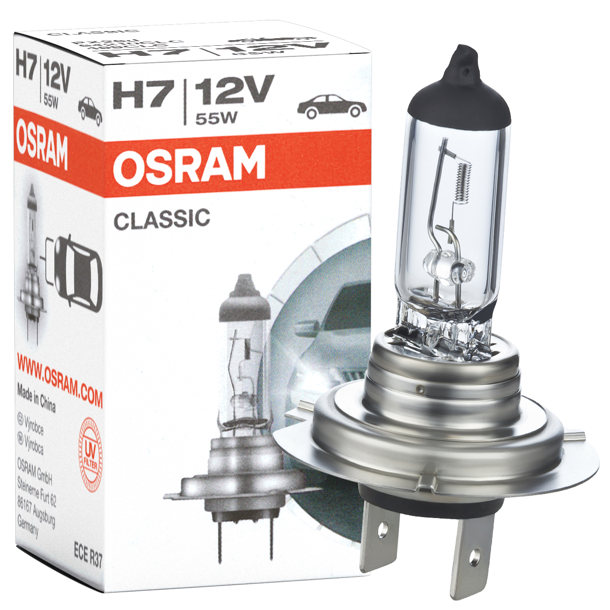 OSRAM Glühlampe H7 Classic 12V 55W 64210CLC