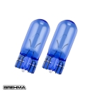 Duo Set BREHMA W5W 12V 5W Blue Standlicht Autolampen in Xenon Optik