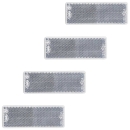 Preview: 10x Weißer Reflektor weiss für Anhänger 85x31mm mit E-Prüfzeichen selbstklebend