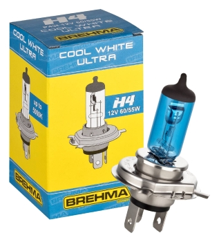 BREHMA H4 Cool White Ultra CWU Xenon Look Autolampe 12V 60/55W P43t