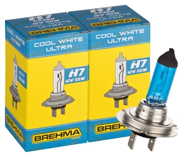 2x BREHMA H7 Cool White Ultra CWU Xenon Look Optik Autolampe 12V 55W PX26d