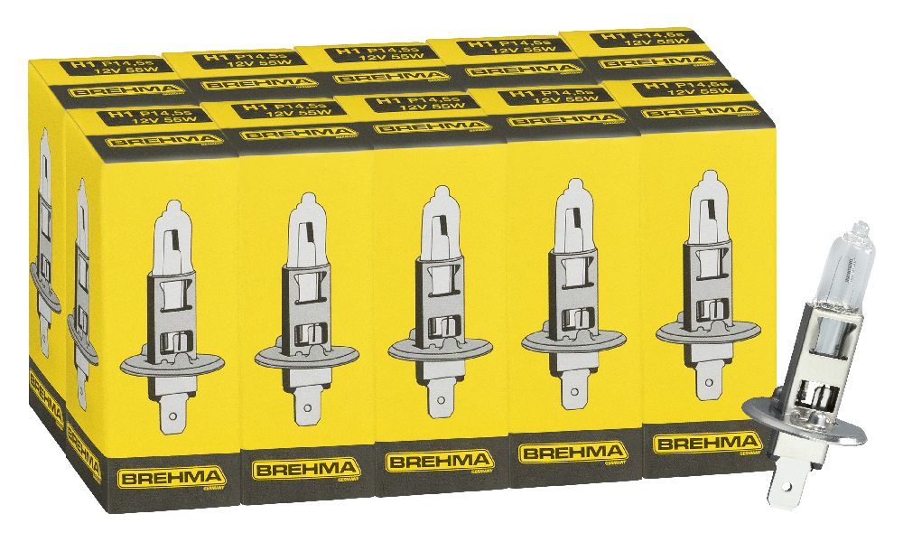 10x BREHMA Classic H1 Halogen Lampe 24V 70W P14,5s