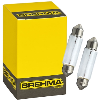 Auto-Lampen-Discount - H7 Lampen und mehr günstig kaufen - 2er Set BREHMA  Soffitte 18W 12V SV8.5-8 43mm 15x43mm