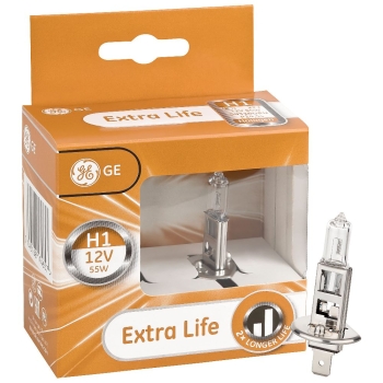 2St. H1 GE General Electric Extra Life 12V 55W 50310 DPU Longlife LL
