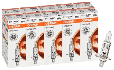 10x OSRAM Glühlampe H1 24V 70W LKW 64155