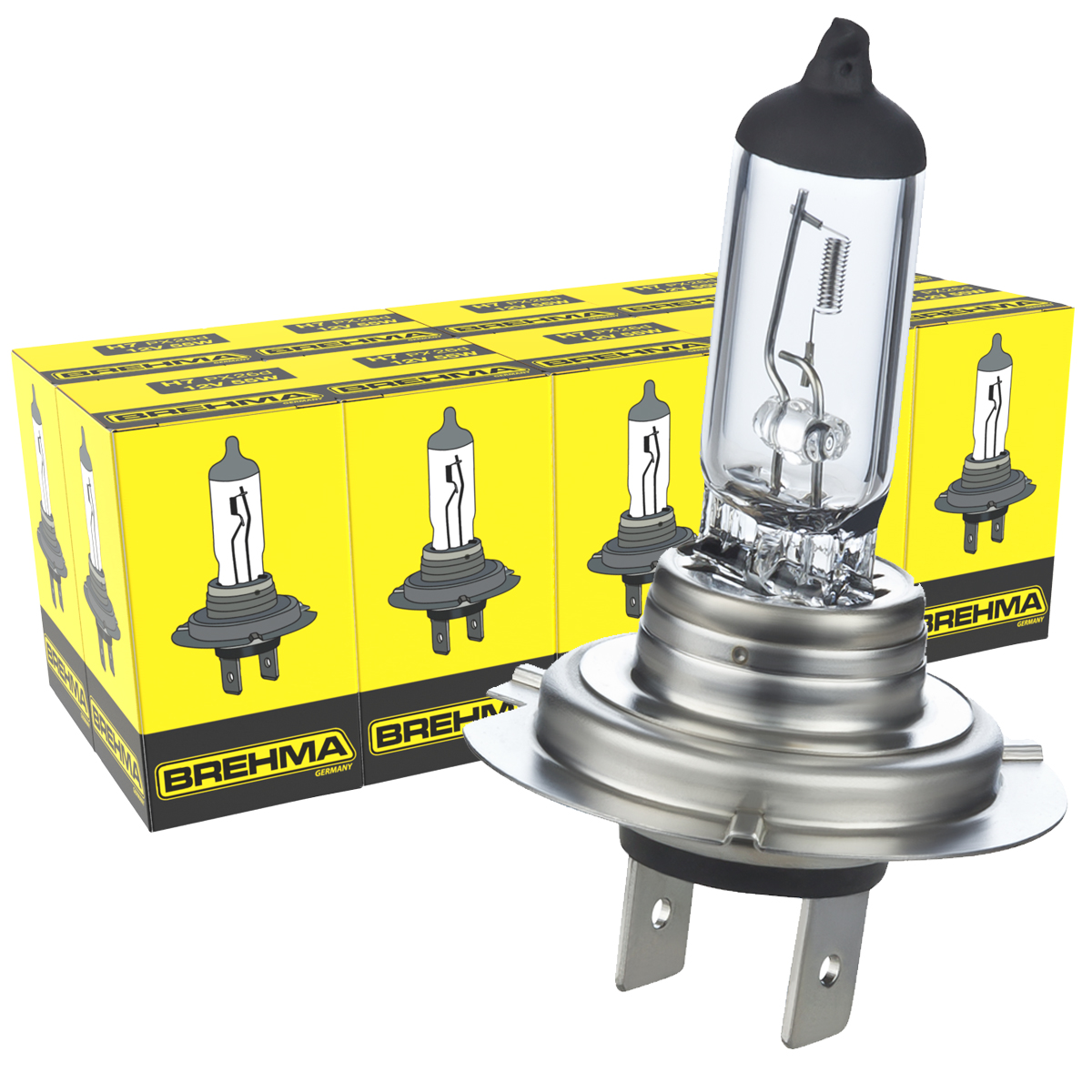 10x BREHMA H18 12V 65W  Halogen Autolampe Abblendlicht Fernlicht