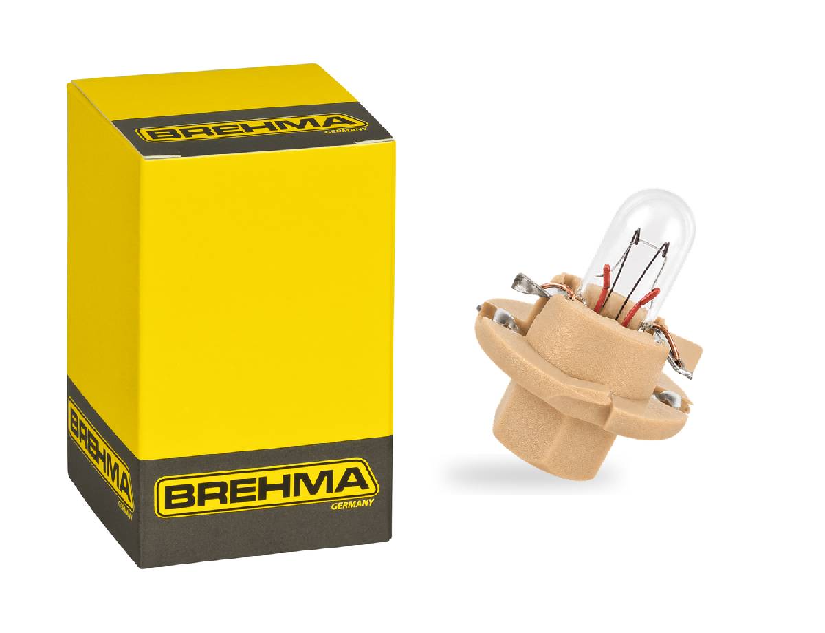 10x BREHMA BX8.4d Beige Instrumentenbeleuchtung 12V 1,5W