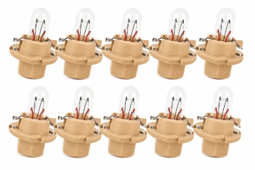 10x BREHMA BX8.4d Beige Instrumentenbeleuchtung 12V 1,5W