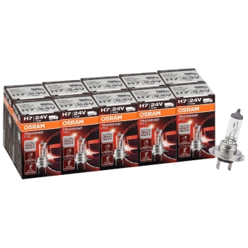 10x OSRAM Glühlampe H7 Truckstar Pro 24V 70W Heavy Duty LKW 64215TSP