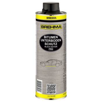 BREHMA Bitumen Unterbodenschutz Black Edition Pro Steinschlagschutz Spray schwarz 1l