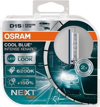 2x OSRAM Xenarc D1S Cool Blue Intense Xenon Brenner 6200K 85V 35W 66140CBI 66140CBN