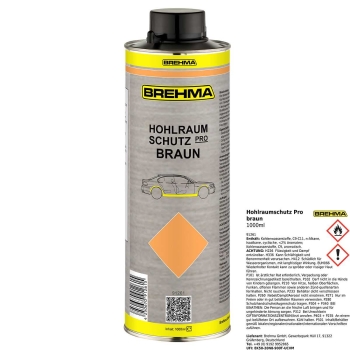 Preview: BREHMA Hohlraumschutz Pro braun Hohlraumversiegelung Wachs Hohlraumkonservierung 1L