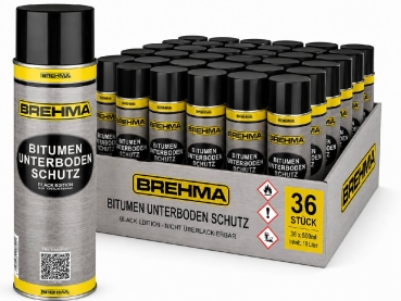 36x Bitumen Unterbodenschutz Black Edition 500ml Steinschlagschutz schwarz