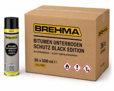 36x Bitumen Unterbodenschutz Black Edition 500ml Steinschlagschutz schwarz