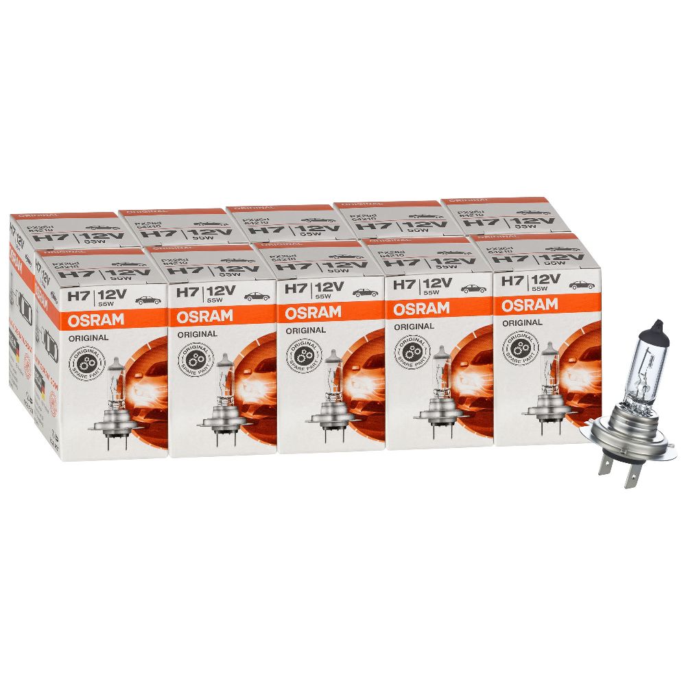 Auto-Lampen-Discount - H7 Lampen und mehr günstig kaufen - 10x OSRAM  Glühlampe H7 Original Line 12V 55W 64210