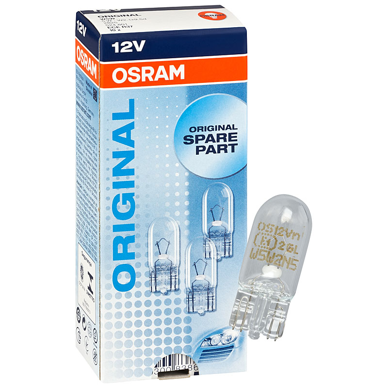 Auto-Lampen-Discount - H7 Lampen und mehr günstig kaufen - 10x OSRAM  Glassockellampe W5W Standlicht 12V 5W 2825