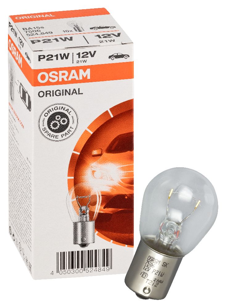 Auto-Lampen-Discount - H7 Lampen und mehr günstig kaufen - 10x OSRAM  Kugellampe P21W BA15s 12V 21W 7506