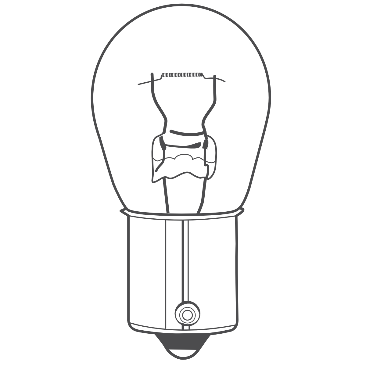 Osram 7506 12V 21W P21W BA15s Glühlampe Glühbirne Lampe Kugellampe 