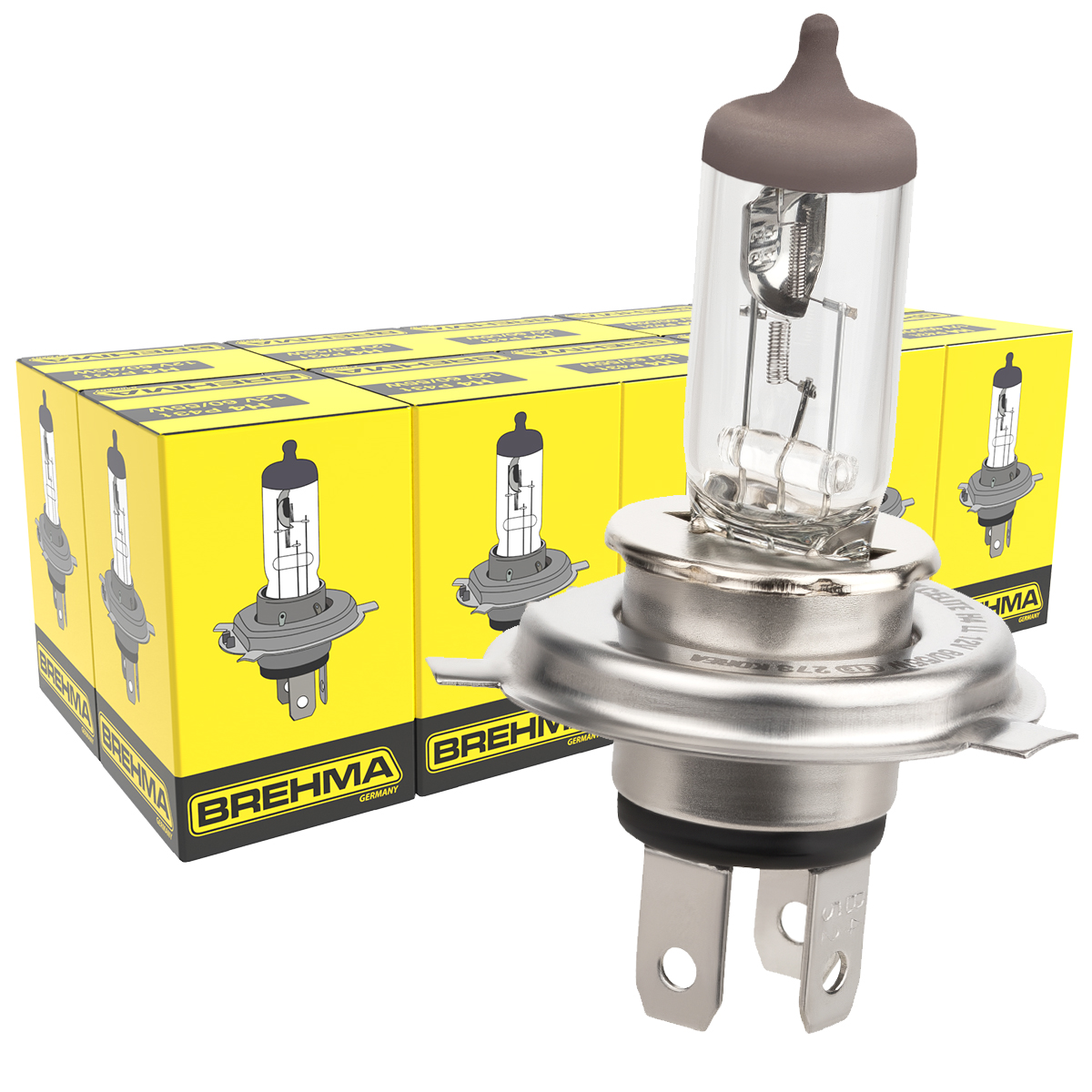 Auto-Lampen-Discount - H7 Lampen und mehr günstig kaufen - 10x BREHMA  Classic H4 12V 60/55W KFZ Halogen Lampe P43t