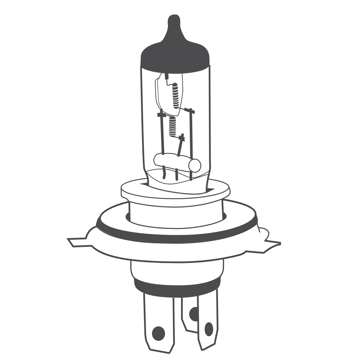  10 x brehma H4 Ampoule halogène 12 V 60/55 W P43T