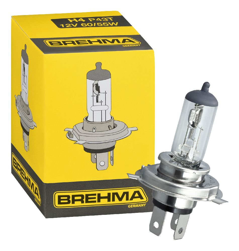 Auto-Lampen-Discount - H7 Lampen und mehr günstig kaufen - BREHMA Classic H4  Halogen Lampe 12V 60/55W P43t