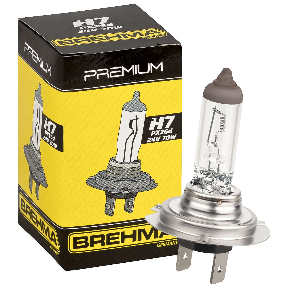 Auto-Lampen-Discount - H7 Lampen und mehr günstig kaufen - BREHMA Premium H7  24V 70W Halogen LKW Lampe