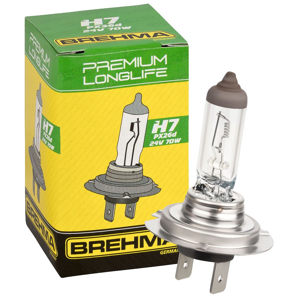 Auto-Lampen-Discount - H7 Lampen und mehr günstig kaufen - BREHMA Premium  Longlife H7 24V 70W KFZ Lampe