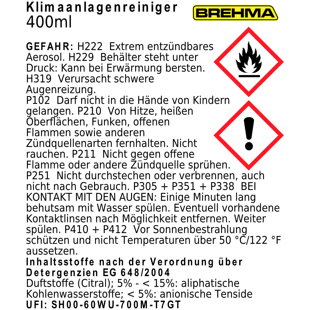 Klimaanlagenreiniger Klima Klimaanlage Reiniger 400ml  Klimaanlagenschaumreiniger 