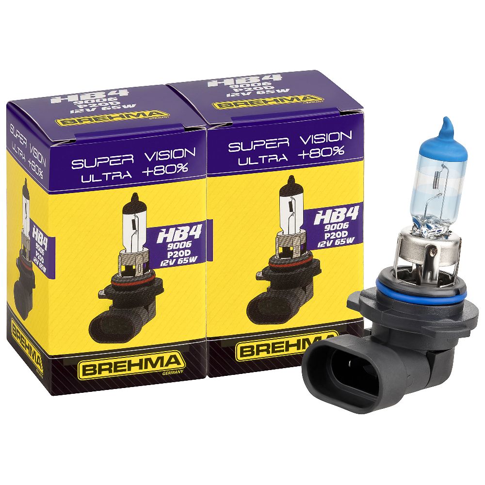 Auto-Lampen-Discount - H7 Lampen und mehr günstig kaufen - Duo Set BREHMA  Premium HB4 9006 Super Vision Ultra +80% 12V 51W