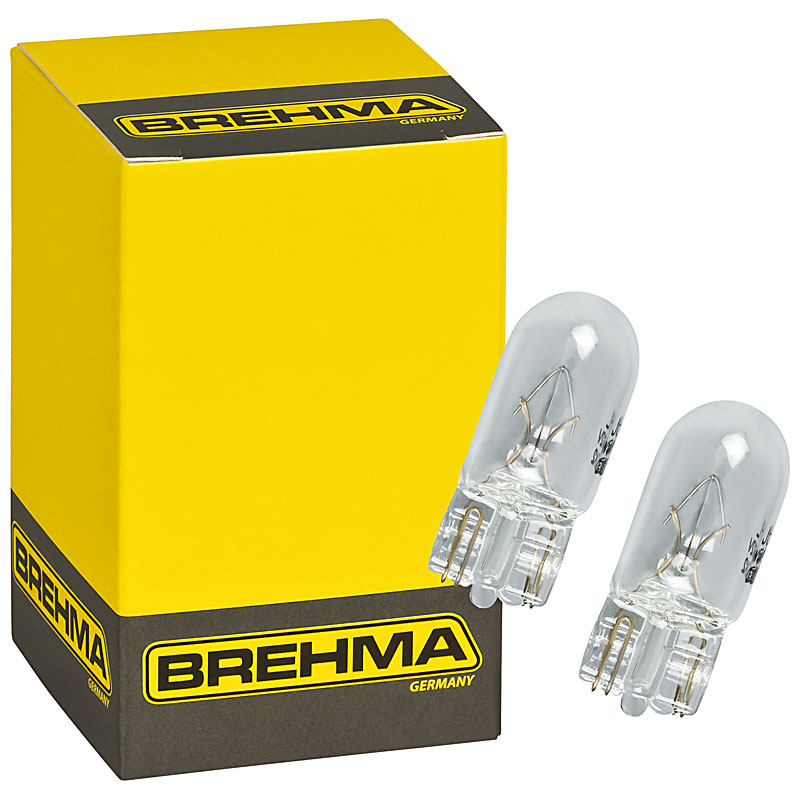 Auto-Lampen-Discount - H7 Lampen und mehr günstig kaufen - 100x BREHMA W5W  Standlicht Autolampen T10 12V 5W