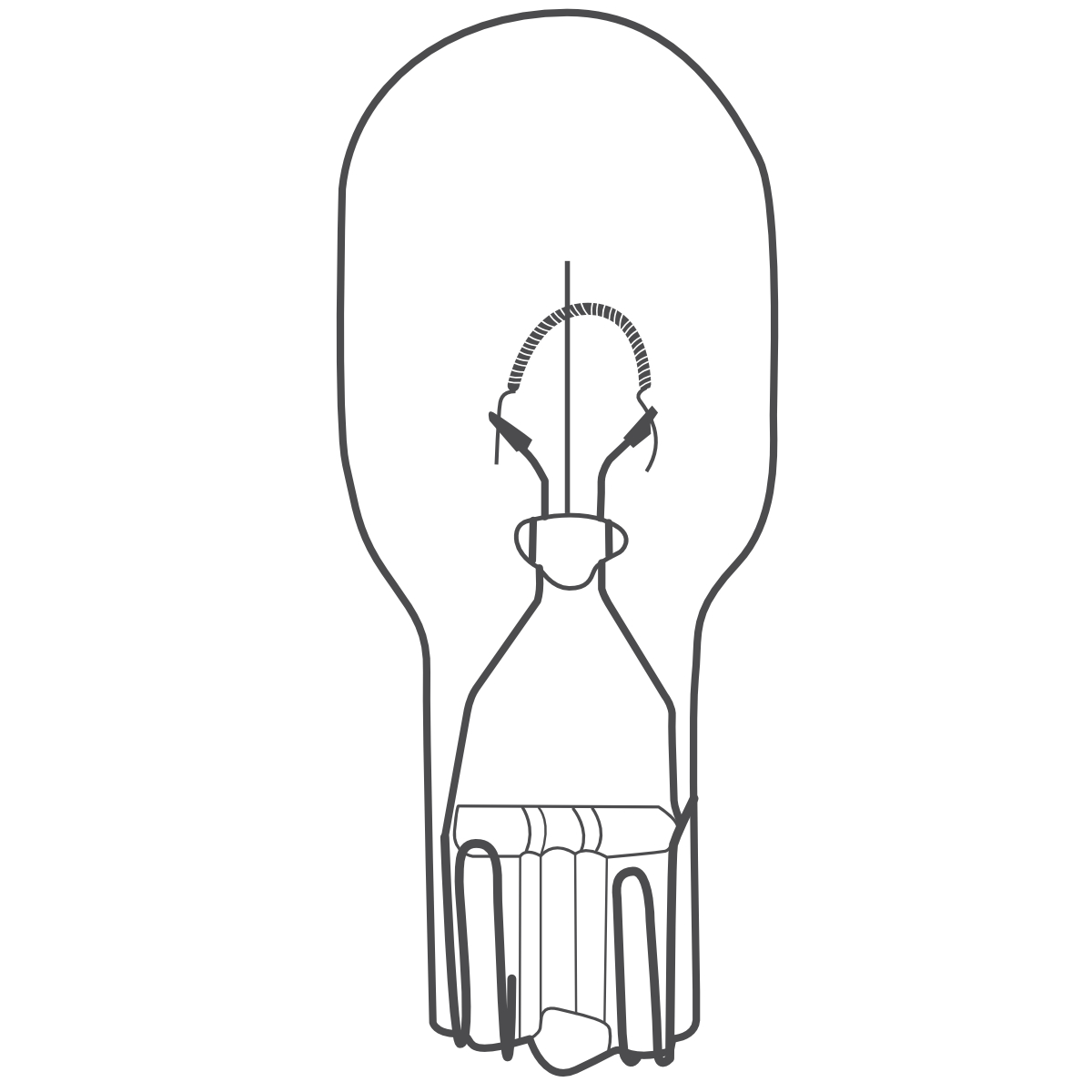 Glassockellampe 12V, 5W, VPE 10 Stück