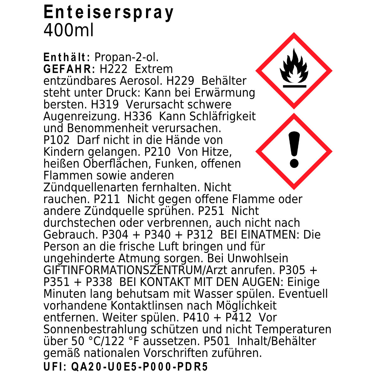 Enteiserspray - Autozubehör - Auto / Fahrrad - Leuchte & Heimwerker