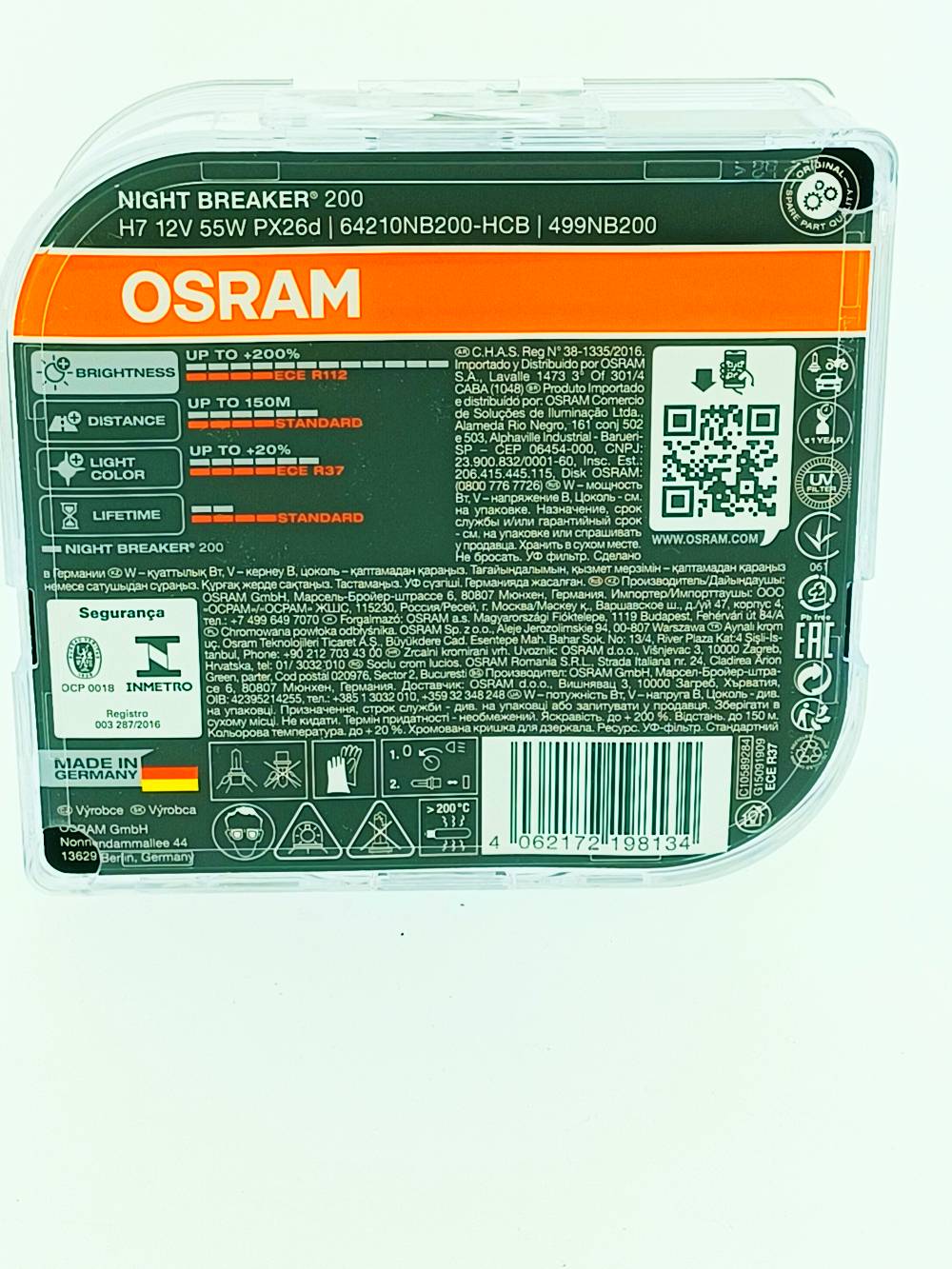 Neu Händler Garantie OSRAM H7 NIGHT BREAKER 200 DuoBox 12V 55W in  Baden-Württemberg - Ludwigsburg, Ersatz- & Reparaturteile