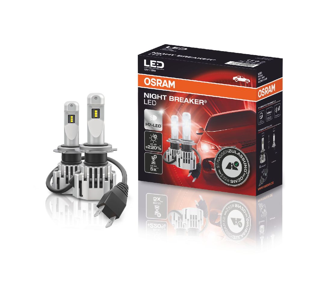 Auto-Lampen-Discount - H7 Lampen und mehr günstig kaufen - Duo Set OSRAM  Glühlampe H7 NIGHT BREAKER LED 64210DWNB