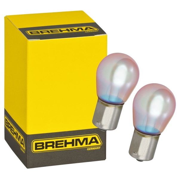 Auto-Lampen-Discount - H7 Lampen und mehr günstig kaufen - 2x Brehma PY21W  Chroma vision Silver Blinkerlampen 12V 21W