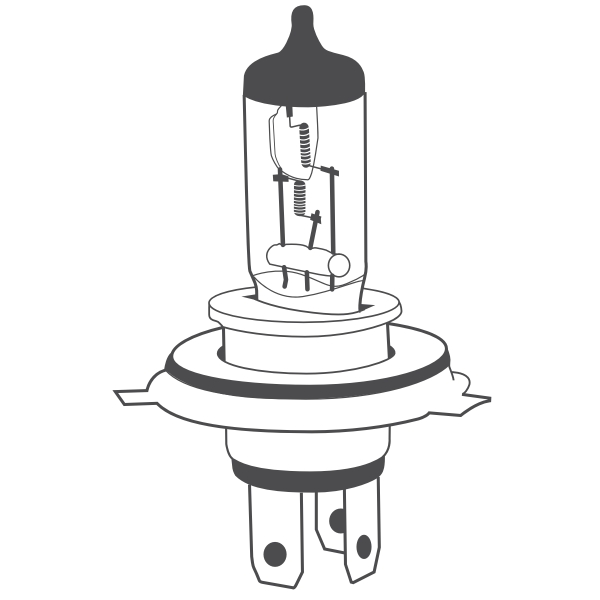 BREHMA Classic HS1 Halogen Zweiradlampe PX43t 35/35W 12V
