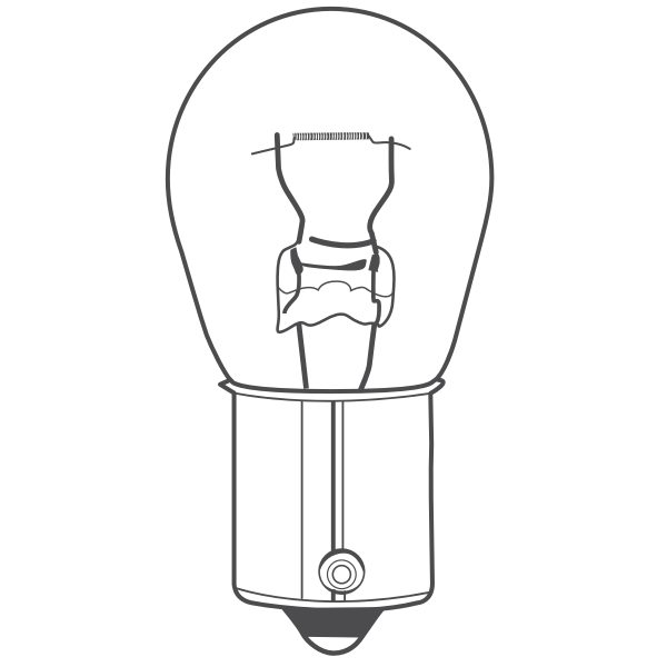 Osram Original P21W Kugellampe / Blinklicht 7506