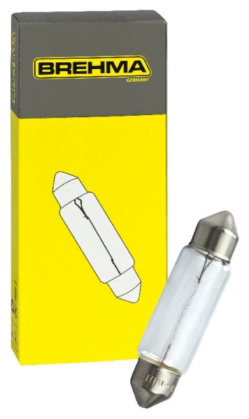 Auto-Lampen-Discount - H7 Lampen und mehr günstig kaufen - 10x BREHMA  Soffitte 12V 5W C5W SV8,5 37mm