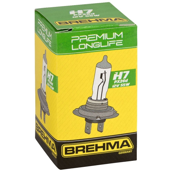 Brehma 90368 Premium Longlife H7 Halogen Lampe 12V 55W PX26d E1 