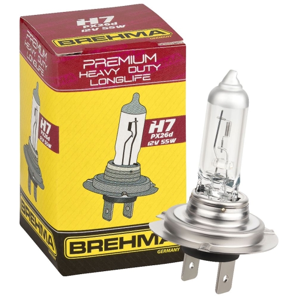 BREHMA Classic H7 Halogen Autolampe 12V 55W Standard Birne Lampe PX26d