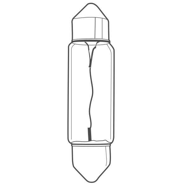 10x BREHMA C5W Soffitte 12V 5W SV8,5 37mm Kennzeichenbeleuchtung