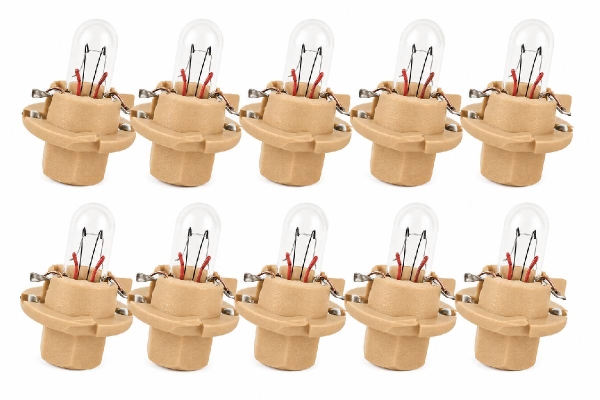 10x BREHMA BX8.4d Beige Instrumentenbeleuchtung 12V 1,5W