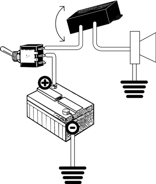 Motorradalarm Neigungssensor 12V M073N