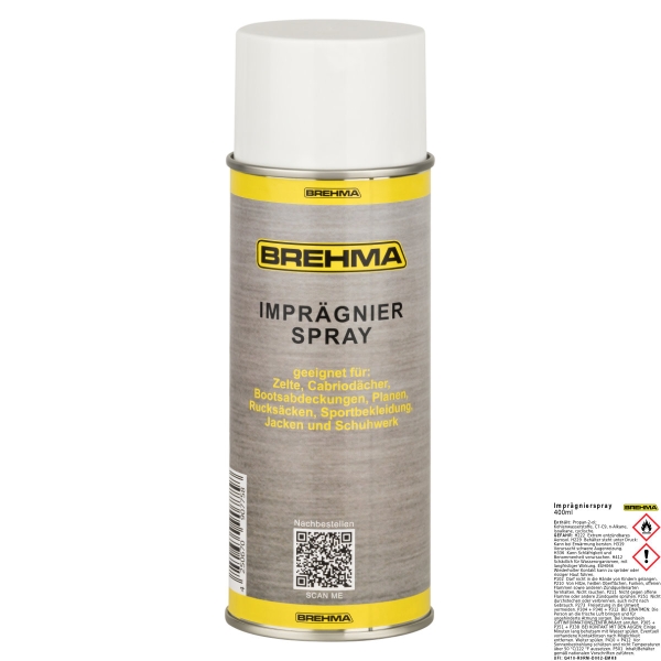 BREHMA Imprägnierspray  transparent Zelte Markisen Schuhe Pavillon Kleidung