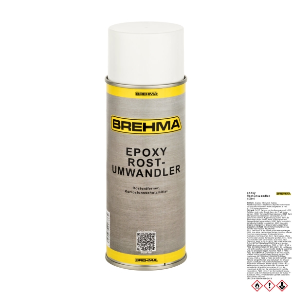 Auto-Lampen-Discount - H7 Lampen und mehr günstig kaufen - BREHMA Epoxy  Rostumwandler 400ml Spraydose Rostentferner Rostschutz Roststopp