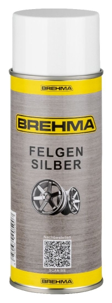 BREHMA Felgensilber Spraydose Autolack Felgenlack Sprühdose Lackspray 400ml