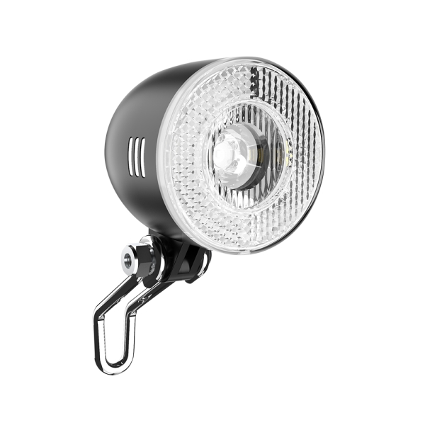 BREHMA Fahrradlampe Frontscheinwerfer Fahrradlicht vorne 50 Lux Dynamo E-Bike E-Scooter Retro