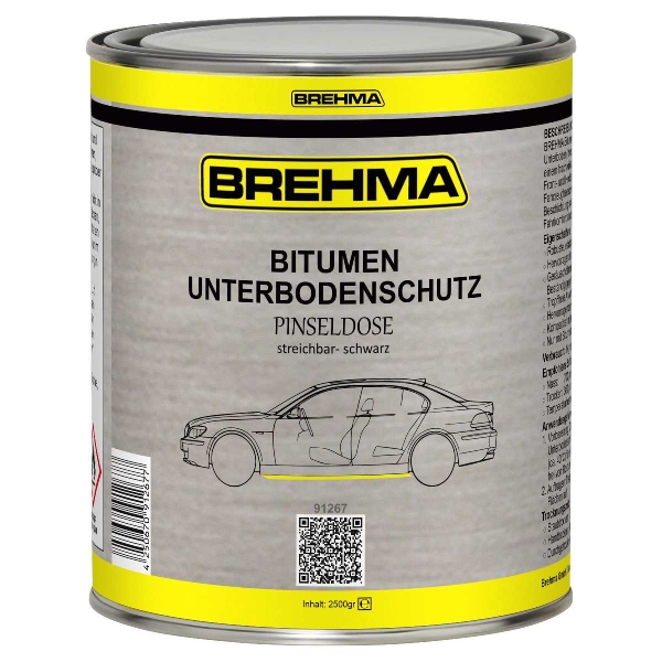 BREHMA Bitumen Unterbodenschutz streichbar Pinseldose 2,5kg